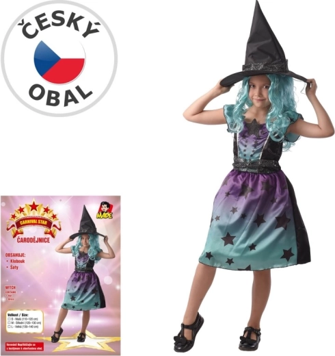 Children's witch carnival costume 110–120 cm
