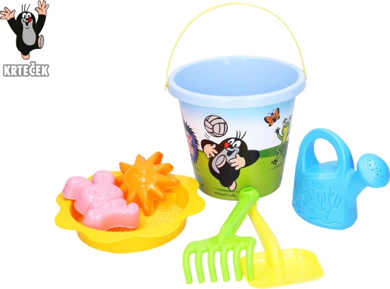 Smėlio rinkinys Kurmis didelis 3,5 l mėlynas