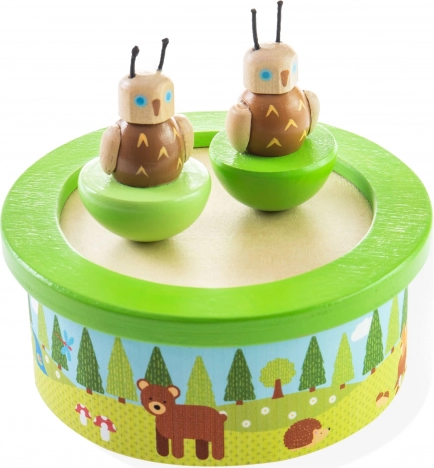 Medinė muzikinė dėžutė BIGJIGS TOYS Woodland