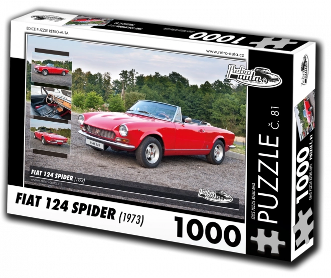 Dėlionė Retro automobiliai Fiat 124 Spider (1973) – 1000 dalių