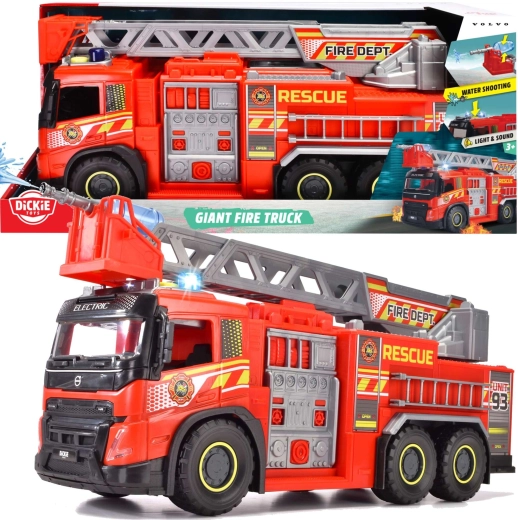 Dickie Toys Didelis „Volvo“ gaisrinis automobilis, 57 cm