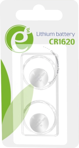 Ličio mygtukinė baterija CR1620 3 V – pakuotė 2 vnt.