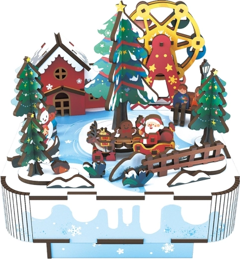 2Kids Toys 3D wooden music box puzzle – Christmas with Santa