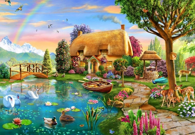 Lake Cabin Puzzle 1000 pieces BLUEBIRD