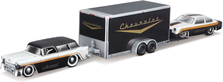 Maisto Design Team Haulers Chevrolet Nomad 1955 ir Chevrolet Vega 1971 1:64
