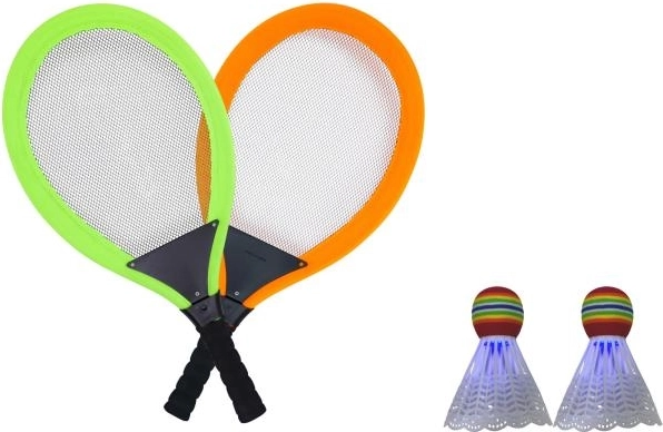 SPORTO badmintono rinkinys su šviečiančiu skraiduku