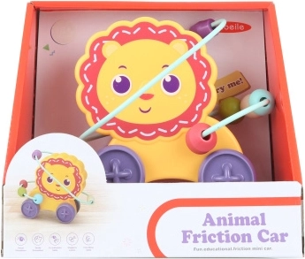 Plastinis liūto formos labirintas su ratukais vaikams