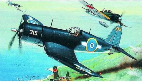 Plastikinis F4U-1 Corsair lėktuvo modelis surinkimui