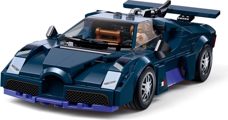Sluban ModelBricks blue sports car 1:32