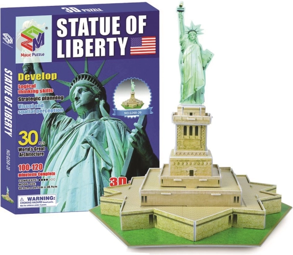 3D Puzzle Statue of Liberty – Educational Model of New York (30 pieces)