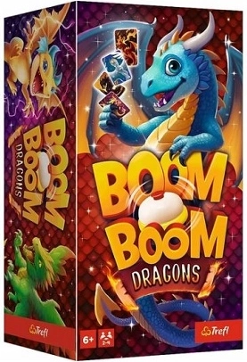 Trefl Boom Boom Drakonai – pastabumo kortų žaidimas su skambučiu