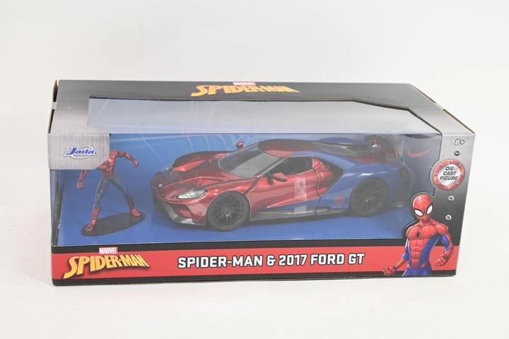 Jada Toys Marvel Spider-Man – automobilio modelis Ford GT 2017 1:24 su figūrėle – 1 vnt.