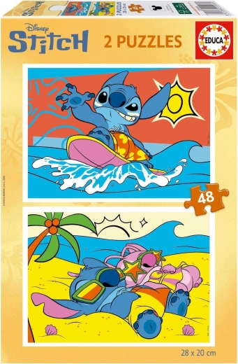 Educa vaikiška dėlionė Stitch 2x48 dalių