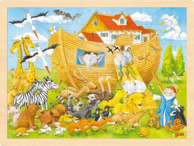 Goki wooden puzzle Noah’s Ark 96 pieces