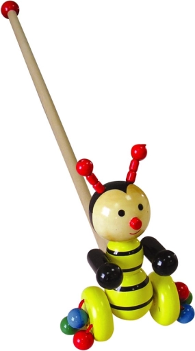 Medinė bitė ant lazdos BABU