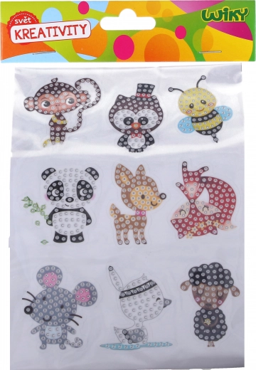 Kūrybinis deimantinių lipdukų rinkinys Gyvūnėliai