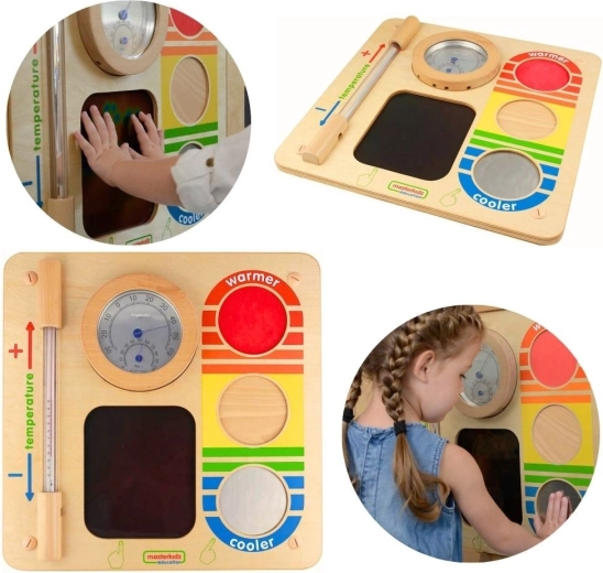 Masterkidz educational wall panel for learning about temperature