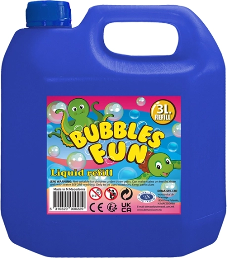 Muilo burbulų skystis 3 l plastikiniame kanistre