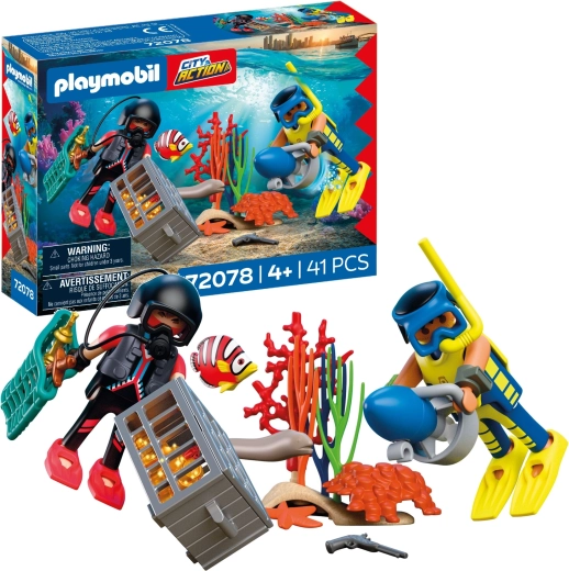 Playmobil City Action policijos naras su lobiu – žaidimo rinkinys su figūrėlėmis ir priedais