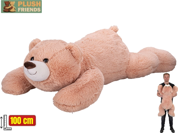 Plush Bear Plush Friends 100 cm Lying