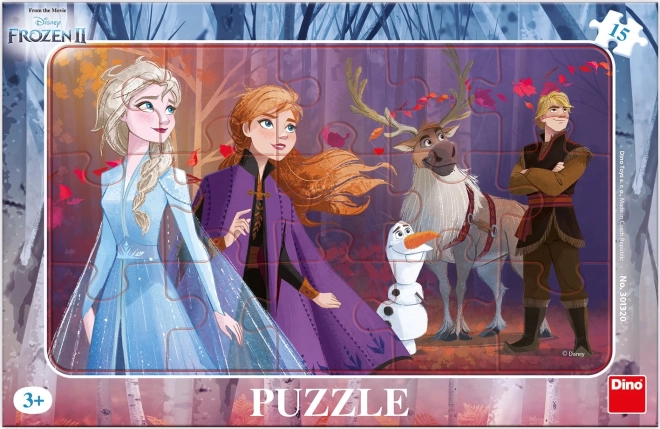 Dėlionė Frozen II su Kristoffu – 15 detalių, plokštinė