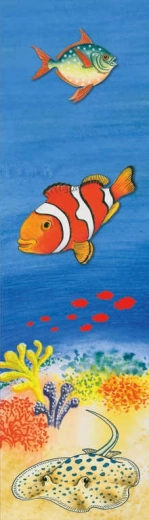 Akim 3D knygos skirtukas jūros pasaulis 21 cm – 1 vnt.