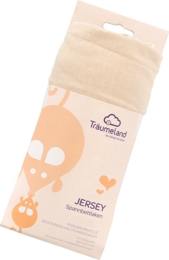 Träumeland jersey fitted sheet UNI beige