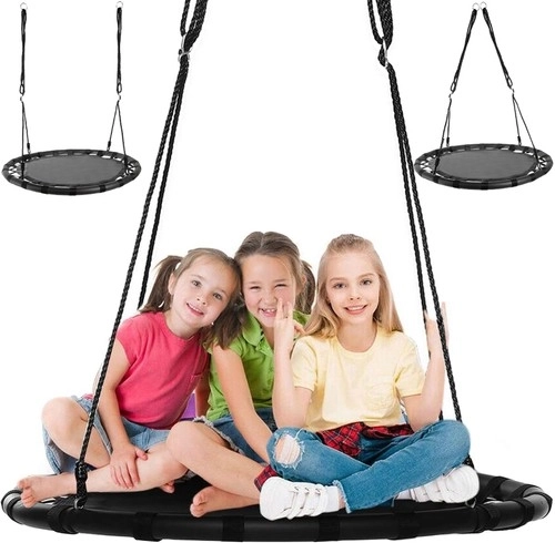 Sūpynės „Gandro lizdas“ 100 cm juoda