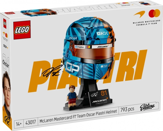 LEGO Oscaro Piastri „McLaren Mastercard F1 Team“ šalmas