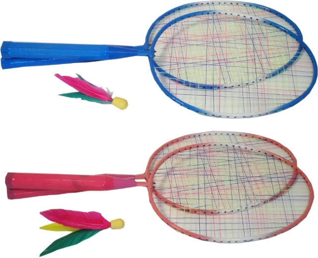Vaikiškas badmintono rinkinys su plunksniniu kamuoliuku