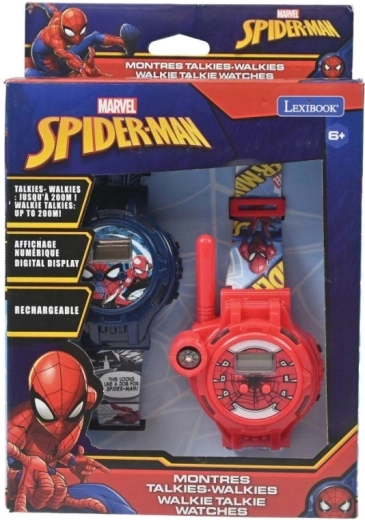 Vaikiškas laikrodis su MARVEL SPIDER-MAN racija iš Lexibook, veikimo nuotolis 200 m