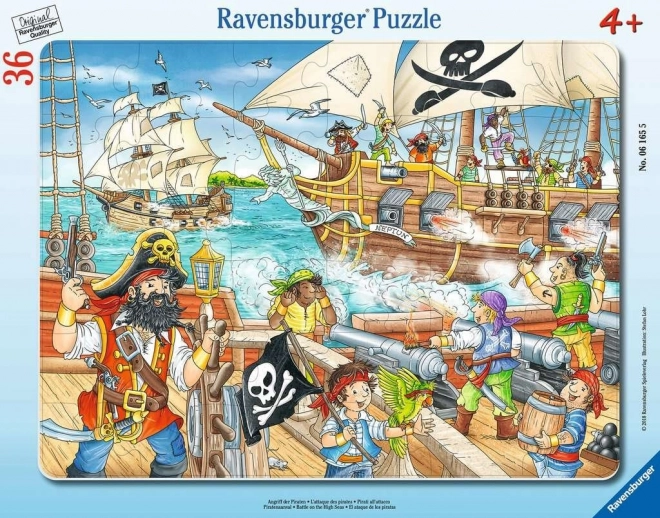 Ravensburger dėlionė Mūšis atviroje jūroje, 36 detalės