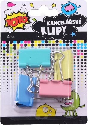 Kanceliariniai segtukai 32 mm, rinkinys 4 vnt.