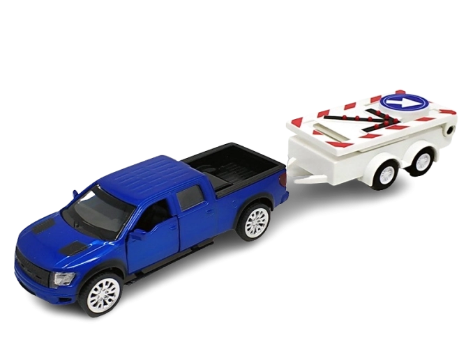 Metalinis Ford F-150 SVT Raptor pikapo modelis 1:52 su šviesomis ir garsais