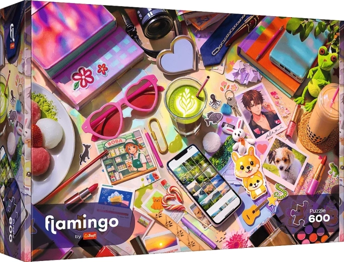 Trefl Flamingo puzzle – My Little World (600 pieces)