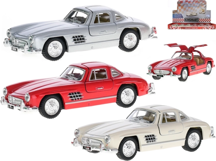 Metalinio lydinio automobilio modelis Mercedes‑Benz 300 SL 1954 1:36 Kinsmart