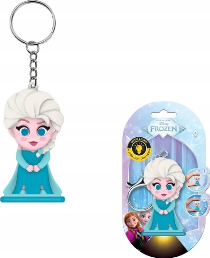Frozen keychain with LED flashlight