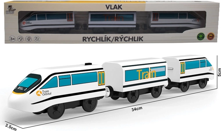 BABU battery-powered express train with carriages