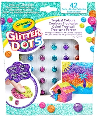 Crayola Glitter Dots – sparkling balls for creative crafting