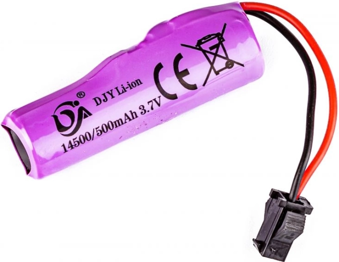 Li-ion akumuliatorius 3,7 V 500 mAh su JST SM jungtimi drift automobiliui SC24A – 1 vnt.