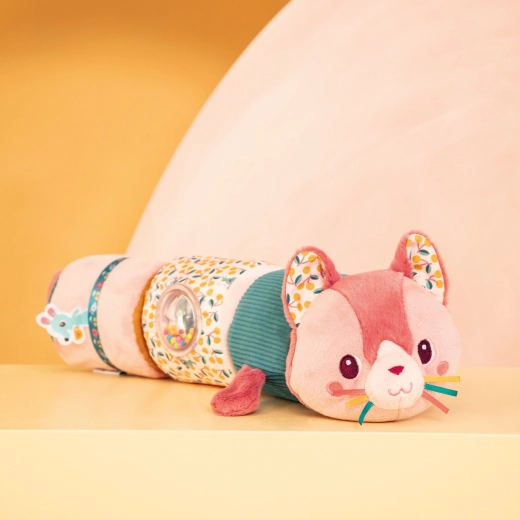 Lilliputiens large rattling roller with Jeanne the cat