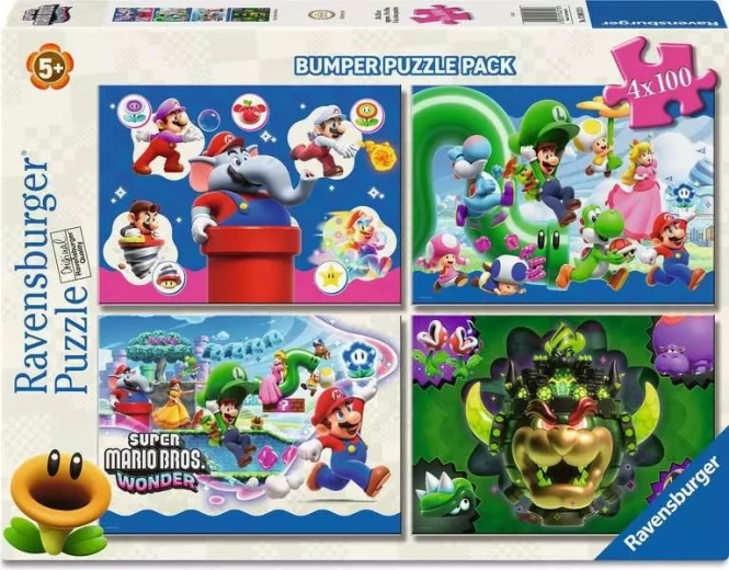 Ravensburger dėlionė Super Mario 4×100 dalių