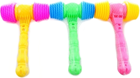 Squeaky Plastic Hammer in a Net