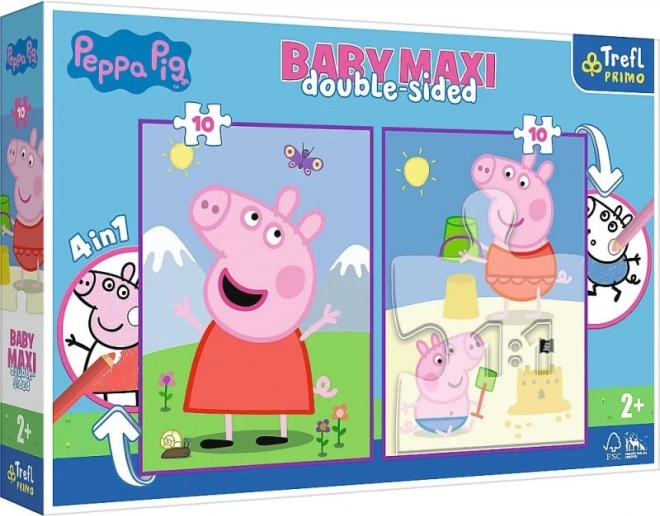 Puzzle Baby MAXI 2x10 Peppa Pig Happy Day