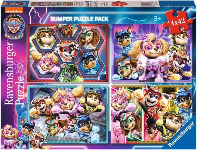 PAW Patrol: The Mighty Movie Puzzle 4×42 pieces