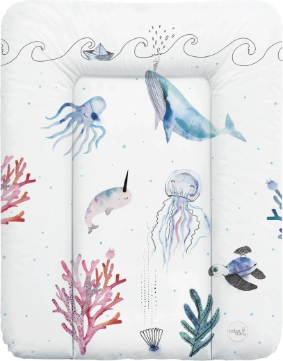 Ceba Baby changing mat for dresser 70 × 50 cm Watercolor World Ocean