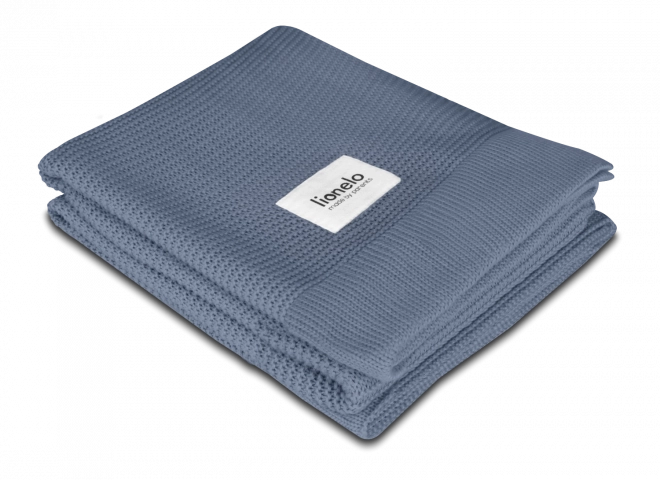 Bamboo Baby Blanket LIONELO – Blue