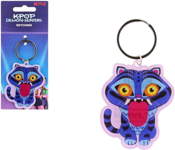 K-pop Demon Hunters Blue Tiger Keychain