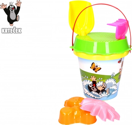 Smėlio rinkinys KRTEČEK 1,5 l geltonas