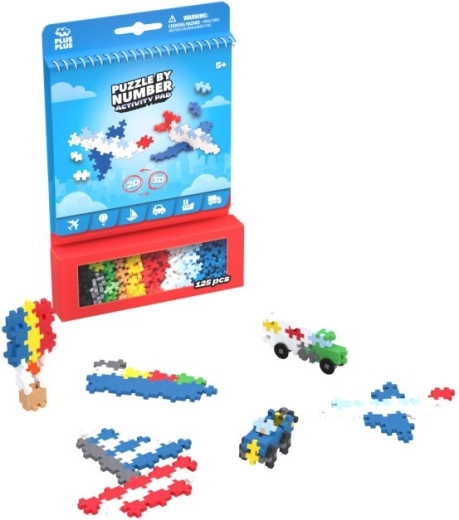 „Plus-Plus Activity“ transporto 2D/3D konstruktorius, 125 dalių